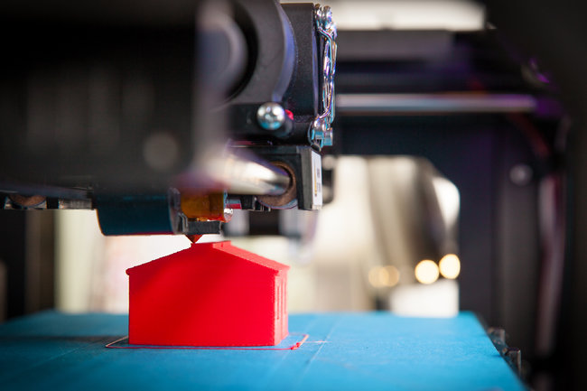 3D打印机打印出来的模型。